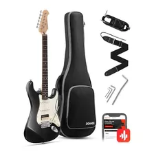 Guitarra Eléctrica Donner Dst-400d Black Tipo Stratocaster