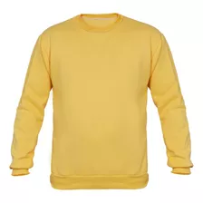 Moletom Liso Gola Redonda Blusa Frio Masculina E Feminina