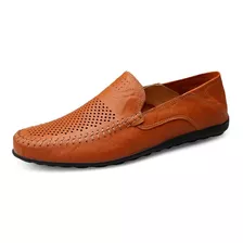 Hombres Casual Boda Hueco Cuero Zapatos Mocasines Suave