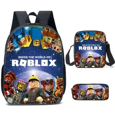 Mochila Escolar Roblox, Mochila 3d, Juego De 3 Piezas, Bolsa