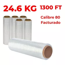 Pack 6 Rollos Playo Emplaye Polistretch 20 80 1300 24.6 Kg