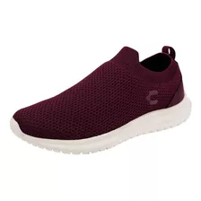 Tenis Casual Charly 1086146 Color Vino Para Hombre Tx6