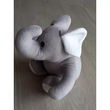 Elefante Pelucia 23cm Cinza Elefante Bebê 