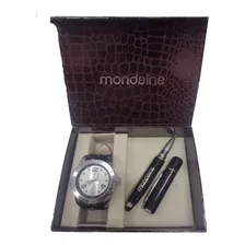 Relógio Mondaine 69256g0mgnh1 Kit Executivo Barato Novo 