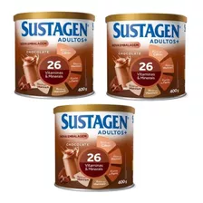 Kit C/3 Sustagen Adultos + Chocolate Lata 400g