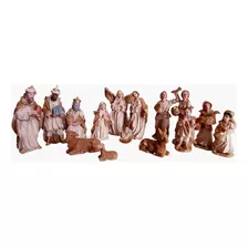 Nacimiento Navideño 14 Piezas Figuras De Resina 12 Cm