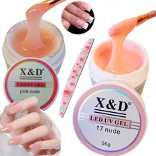 Kit 2 Gel Xed Para Alongamento De Unhas 56g Manicure Unha