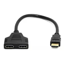 Split Splitter Adaptador Hdmi 1.4 De 1 Macho A 2 Hembra