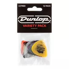 Kit 12 Palhetas Dunlop Lt/md Variety Pack Pvp101 Sortidas Cor Unica