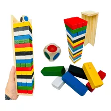 Caiu Perdeu Gigante Dado Colorido Torre Equilibrio Toy Trade