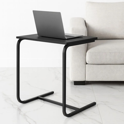 Mesa De Apoio Pc Industrial Com Suporte Notebook Home Office Preto