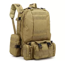 Mochila Táctica Militar Desmontable 65 Lt 3 Pzas