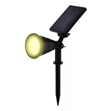 Foco Estaca Solar Jardin Led Maxwell Impermeable Luz Calida