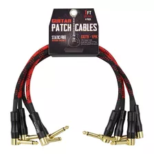 Cable 1/4 (6.5mm) A 1/4 Patch Pack 4 Cables