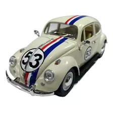 Vw Sedan Herbie Custom 1967 Esc:1/24 Kinsmart Coleccion Beig