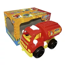 Camión De Plastico Super Turbo Bombero San Remo 