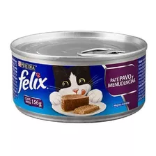 Alimento Felix Paté Para Gato Adulto Pack 24x156g Sabor Pavo