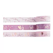 Washi Tape Love Blister 3 Unidades 15mmx3m - Molin