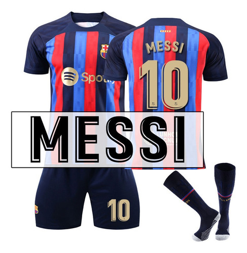 Camiseta De Fútbol Número 10 De Messi Del Barcelona
