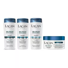 Kit Lacan Bb Cream Shampoo Condicionador Leave-in Mascara