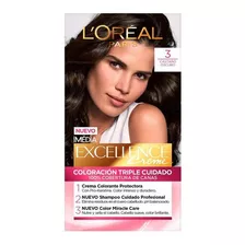 Kit Tinta L'oréal Paris Excellence Kit Tintura L'oréal Paris Excellence Creme Tono 3 Castaño Oscuro