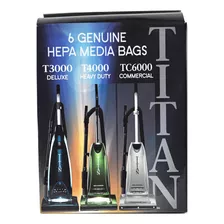 Titan T3000, T4000, Tc6000 Hepa Bolsas De Vacio De Papel Tuv