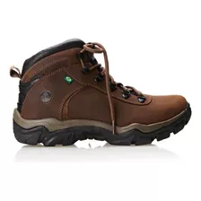 Bota Masculino Sanhasso 02 Adventure Cano Alto Macboot Cor Havana Desenho Do Tecido Liso Tamanho 42