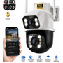 Câmera De Segurança Wi-fi Icsee/yoosee A28b 4k Dupla Lente Visão Noturna Colorida Full Hd Externa Prova D'água Ip66 Sensor Movimento Woosh A28 Inteligente