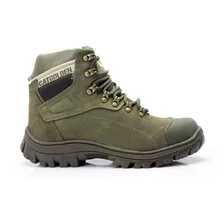 Bota Cat Masculina Impermeável Resistente Trilha Couro Ofert