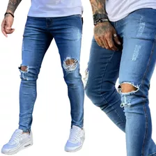 Calça Jeans Rasgada Estilo Destroyed P/entrega De Qualidade