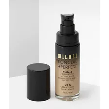 Base De Maquillaje Milani Conceal + Perfect 2 En 1 Tono 01a Creamy Nude