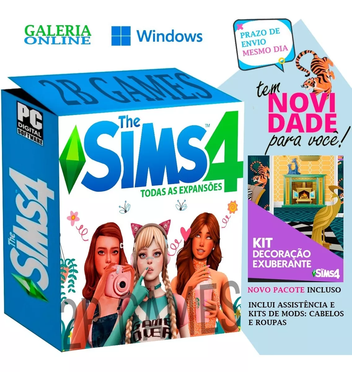 The Sims 4 + Todas As Expansões + Atualizado + Digital