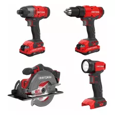 Craftsman Kit De Herramientas 20v Inalambricas Taladro Sierr