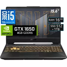 Laptop Asus Tuf F15 Ci5 16gb 1tb+512ssd Video 4gb 15.6 144hz