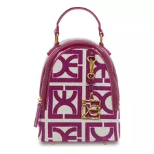 Mochila Cloe Para Mujer Chica 2 En 1 Suede Color Multicolor