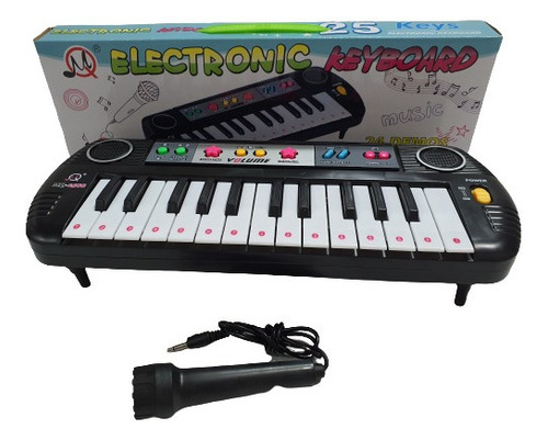 Teclado/piano Musical Infantil P/ Crianças Com Microfone 