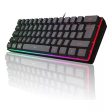 Teclado Gamer Mini Rgb Magegee Ts91 Retroiluminacion Negro