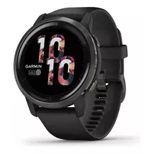 Smartwatch Gps Garmin Venu 2 Cinza Chumbo Pulseira Preta Cor Da Caixa Cinza/chumbo Cor Da Pulseira Preto Cor Do Bisel Slate