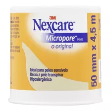 Esparadrapo Nexcare Micropore Bege 50mm X 4,5m