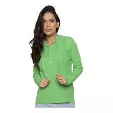 Blusa Feminina Modal Com Capuz Modelo Da Coleção Inverno