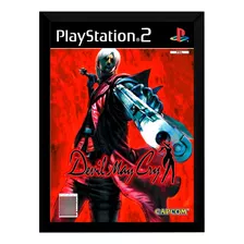 Quadro Decorativo Capa A4 25x33 Devil Maycry 1 Ps2