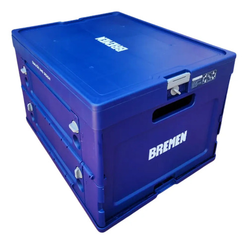 Cajon Plegable Con Tapa 20kg/47l Bremen 8636 Azul