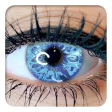 Lentes De Contacto Azul Intenso Pupilentes Para Cosplay