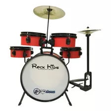 Bateria Infantil Rmv Rock Kids Com Chimbal Vermelho