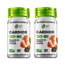 Cardiox 20 80 Presión 20 Cap. Organics Cardio X 02 Frascos 