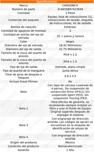 (1) Caja Direccin Hidrulica Buick Regal 80/87 Reman Foto 4