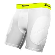 Sliding Short Beisbol Softbol Franklin Blanco Verde Infantil