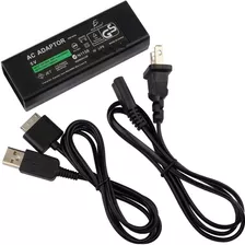 Cargador Compatible Con Psp Go + Cable Usb Y Corriente Env G