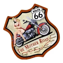 2 Adesivos Route 66 Mod. 05 - Carro Moto Decorativo