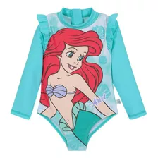 Traje De Baño Bebe Niña Entero Uv50+ Disney Princesa Verde M